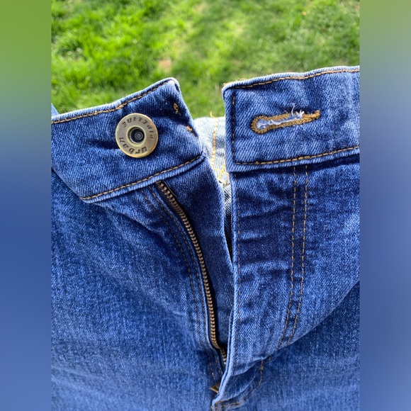 Urban Pipeline Blue Denim Pants distressed look across front good condition - Picture 2 of 4